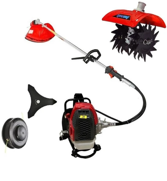 Gardenpro 520D Benzin Motorlu Tırpan + Baseh Çapalama Aparatı 2+2 ürün görseli 1