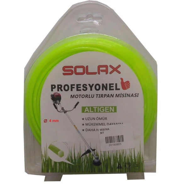 Solax Tırpan Misinası Altıgen 4 mm 25 mt ürün görseli 1
