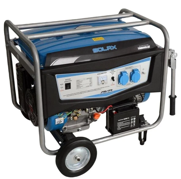Solax YM8000LQE Monofaze Benzinli Marşlı Jenerator ürün görseli 1