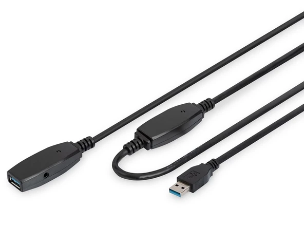 Digitus USB Uzatma Kablosu Siyah (10m) ürün görseli 1