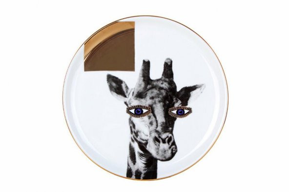 Porland Wild Life Giraffe Düz Tabak 20cm ürün görseli 1