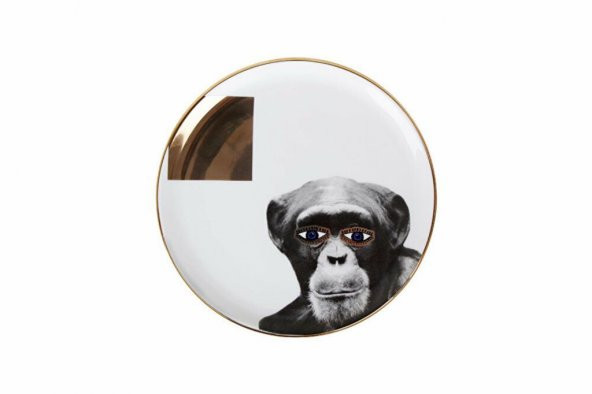 Porland Wild Life Monkey Düz Tabak 20cm ürün görseli 1