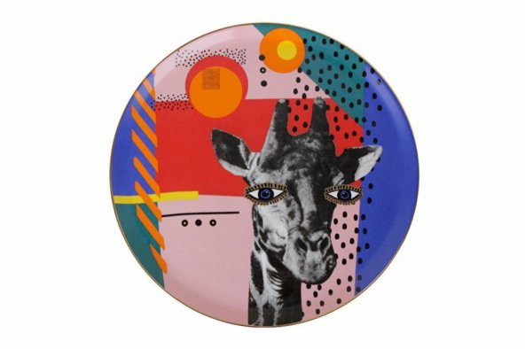 Porland Wild Life Giraffe Düz Tabak 28cm ürün görseli 1