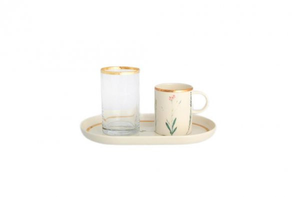 Porland Botanical Kahve&İkram Takımı 3 Parça ürün görseli 1