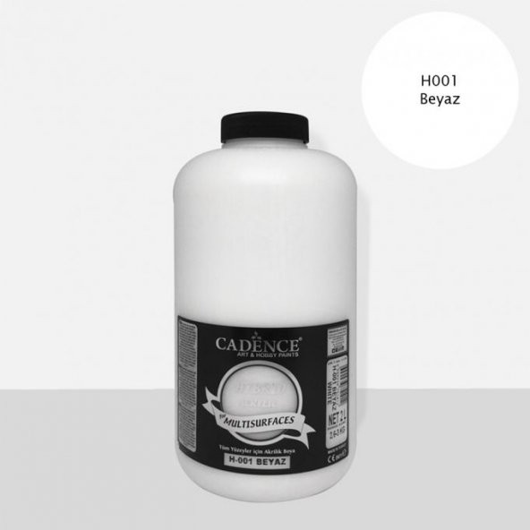 Cadence Hibrit Multisurface Boya 2000ml H-001 Beyaz (3 Kg) ürün görseli 1