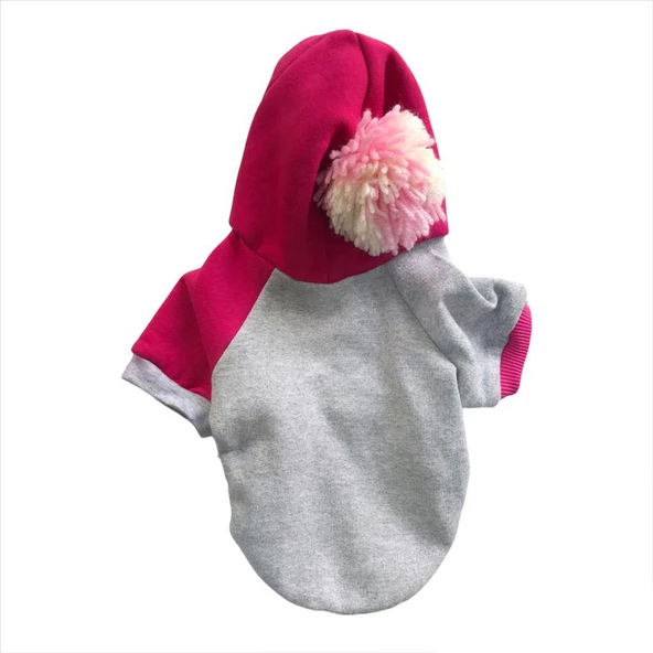 Pink Amigo Sweatshirt Kapşonlu Kedi Kıyafeti Kedi Sweatshirt ürün görseli 1