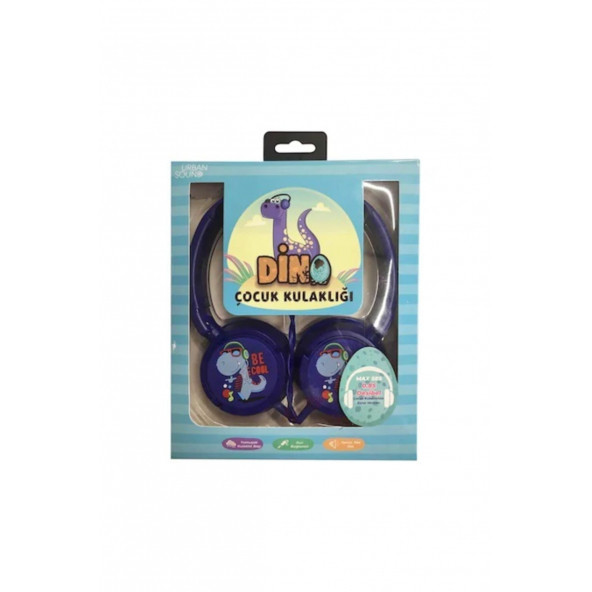 Urban Sound Dino Çocuk Kulaküstü Kulaklık ürün görseli 1