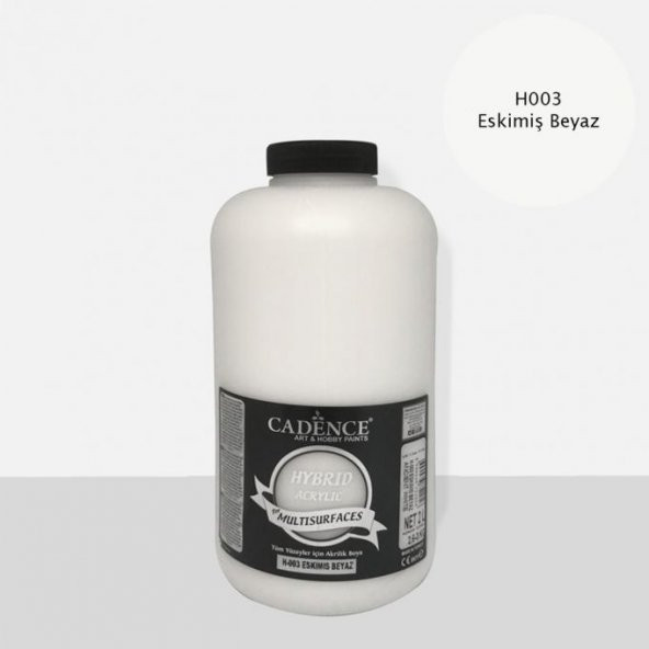 Cadence Hibrit Multisurface Boya 2000ml H-003 Eskimiş Beyaz (3 Kg) ürün görseli 1