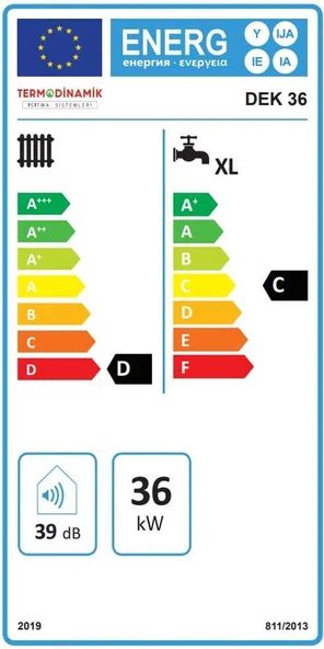Termodinamik Dek 36 Kw Trifaze Elektrikli Kombi (Isıtma+Sıcak Su) ürün görseli 1
