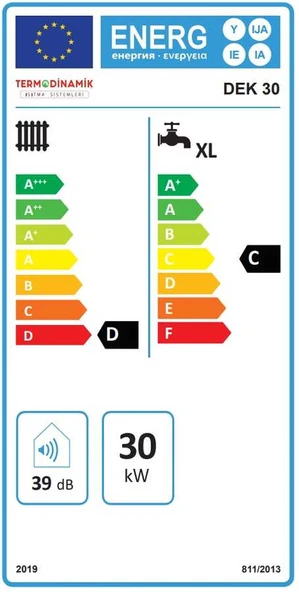 Termodinamik Dek 30 Kw Trifaze Elektrikli Kombi (Isıtma+Sıcak Su) ürün görseli 1