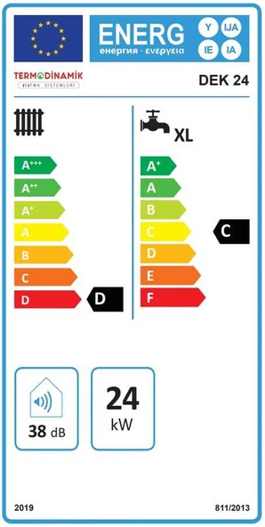 Termodinamik Dek 24 Kw Trifaze Elektrikli Kombi (Isıtma+Sıcak Su) ürün görseli 1