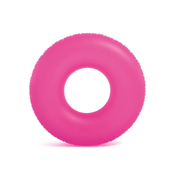 Şeffaf Jumbo Şişme Simit 76 Cm  Pembe - Resim 3