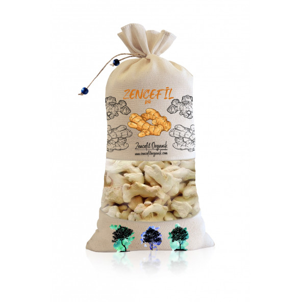 Bez Torba Zencefil Kök 600 Gr. Özel Kalite Beyaz Kurutulmuş Kök Zencefil Çayı Ginger Root ürün görseli 1