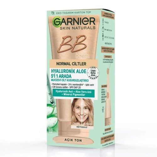 Garnier Bb Krem Hyaluronic Aloe All-ın -1 SPF 25  Cilt Krem Açık Ton LGHT  Mineral pigments ürün görseli 1