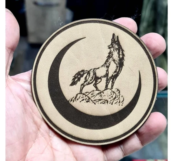 BOZKURT HİLAL Deri PEÇ - Arma - Askeri Patch - Resim 2