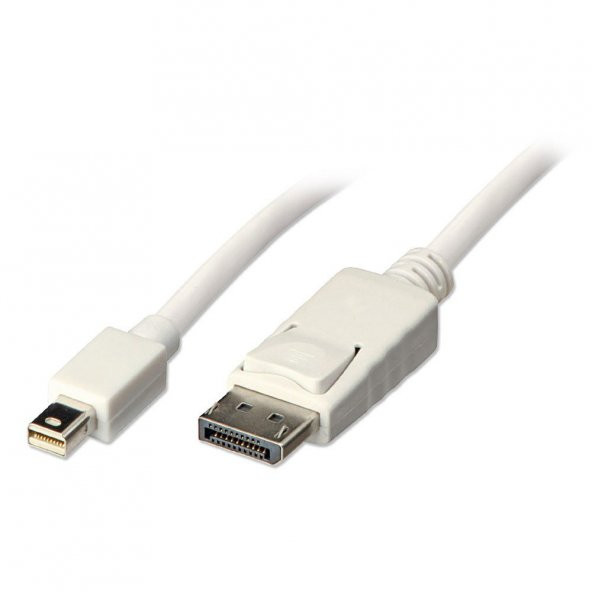 Mini Display Port to Display Port Kablo 1.8 Metre - Beyaz ürün görseli 1