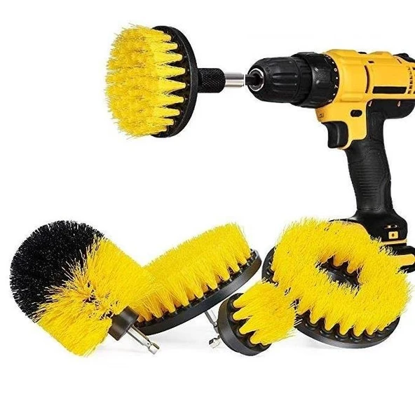Banyo Küven Duşakabin Temizleme Çok Amaçlı Matkap Uyumlu Fırça Seti 5 Adet S/S ürün görseli 1