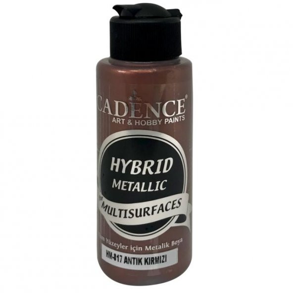 Cadence Hibrit Metalik Multisurface Boya H817 Antik Kırmızı 120ml ürün görseli 1
