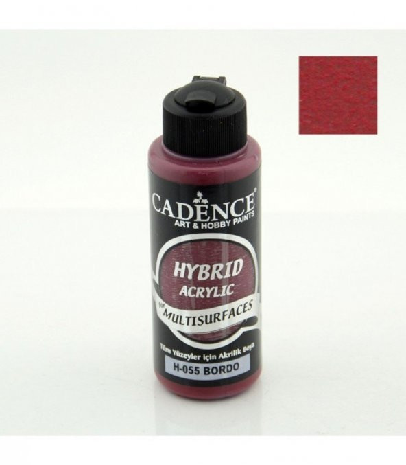 Cadence Hibrit Multisurface Boya H055 Bordo 120ML ürün görseli 1