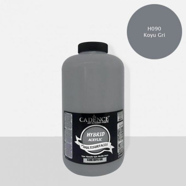 Cadence Hibrit Multisurface Boya 2000ml H-090 Koyu Gri (3 Kg) ürün görseli 1