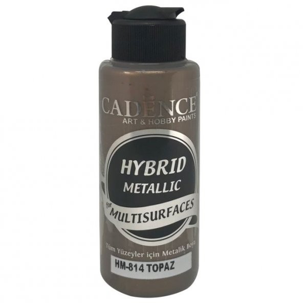 Cadence Hibrit Metalik Multisurface Boya H814 Topaz 120ml ürün görseli 1