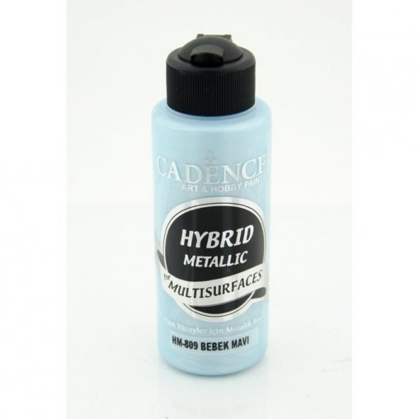 Cadence Hibrit Metalik Multisurface Boya H809 Bebek Mavi 120ml ürün görseli 1