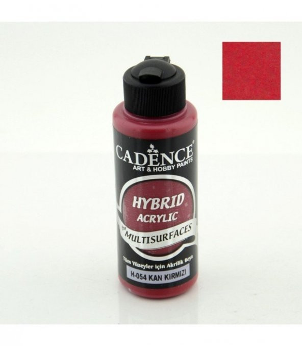 Cadence Hibrit Multisurface Boya H054 Kan Kırmızı 120ML ürün görseli 1