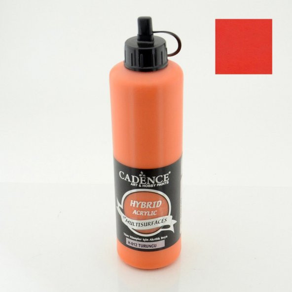 Cadence Hibrit Multisurface Boya H012 Turuncu 500ML ürün görseli 1