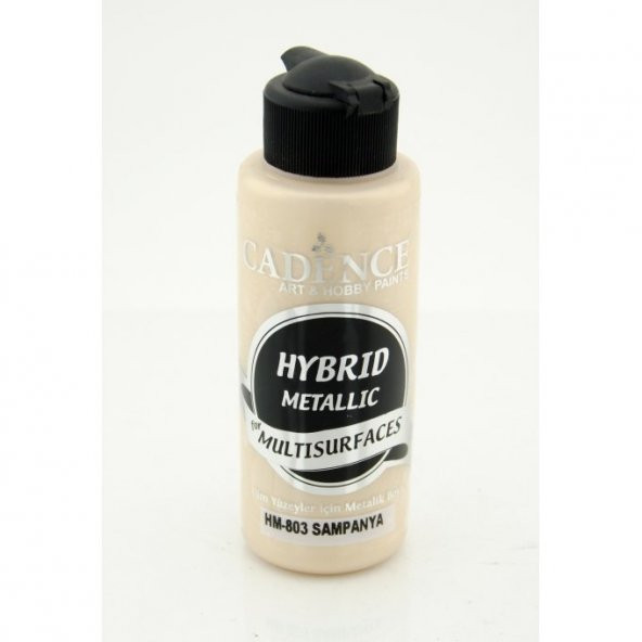 Cadence Hibrit Metalik Multisurface Boya H803 Şampanya 120ml ürün görseli 1