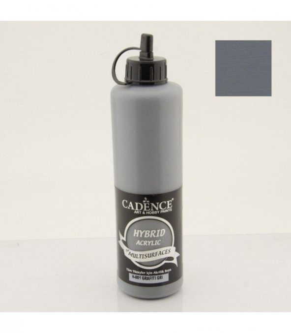 Cadence Hibrit Multisurface Boya H081 Grafiti Gri 500ML ürün görseli 1