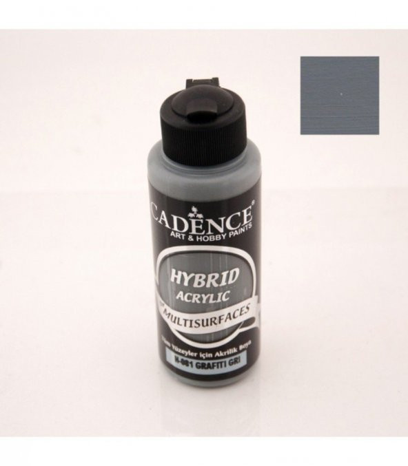 Cadence Hibrit Multisurface Boya H081 Grafiti Gri 120ML ürün görseli 1