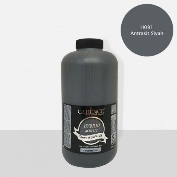 Cadence Hibrit Multisurface Boya 2000ml H-091 Antrasit Siyah (3 Kg) ürün görseli 1