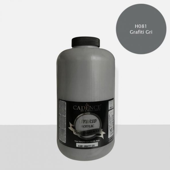 Cadence Hibrit Multisurface Boya 2000ml H-081 Grafiti Gri (3 Kg) ürün görseli 1