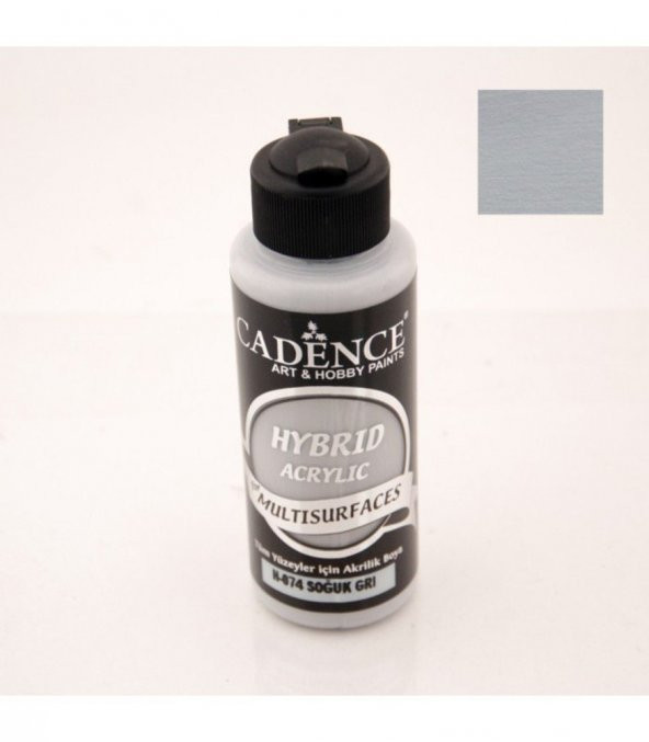 Cadence Hibrit Multisurface Boya H074 Soğuk Gri 120ML ürün görseli 1