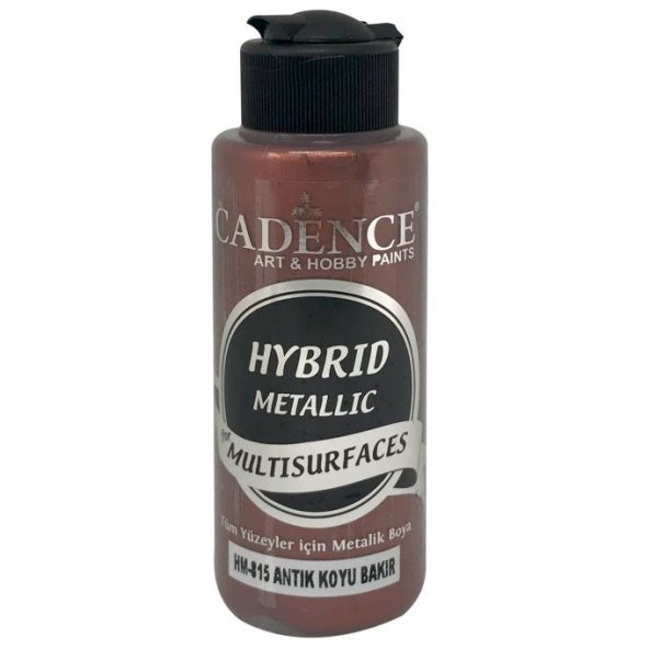 Cadence Hibrit Metalik Multisurface Boya H815 Antik Koyu Bakır 120ml ürün görseli 1