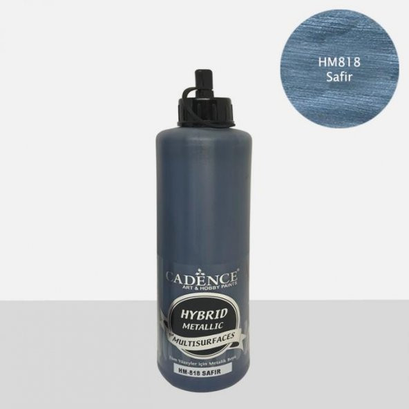 Cadence Hibrit Metalik Multisurface Boya HM818 Safir 500ml ürün görseli 1