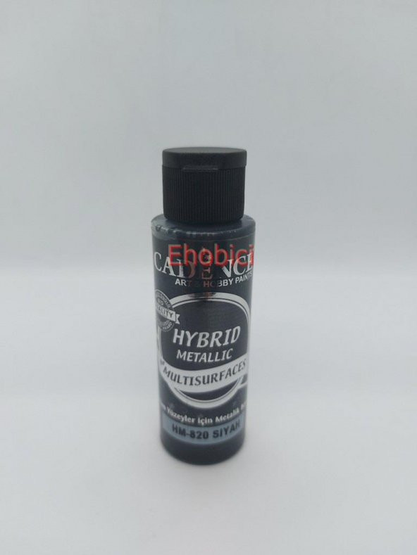 Cadence Hibrit Metalik Multisurface Boya H820 Siyah 70ml ürün görseli 1