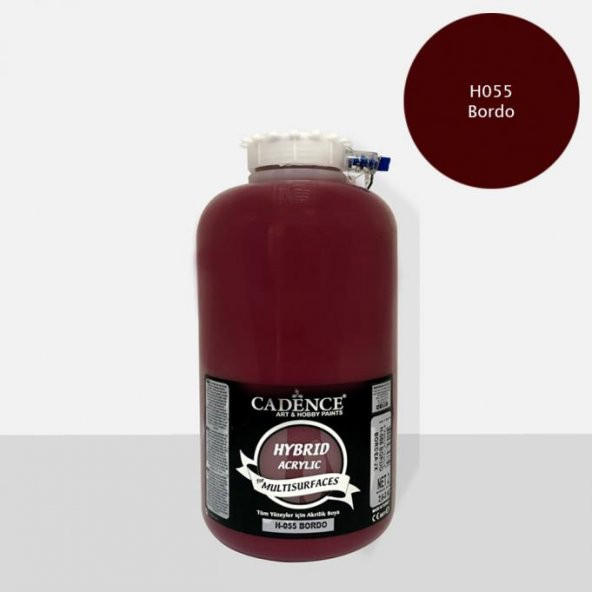 Cadence Hibrit Multisurface Boya 2000ml H-055 Bordo (3 Kg) ürün görseli 1