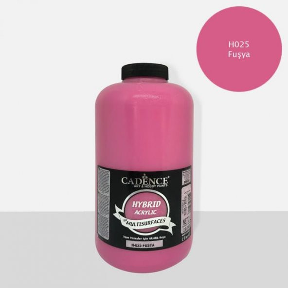 Cadence Hibrit Multisurface Boya 2000ml H-025 Fuşya (3 Kg) ürün görseli 1