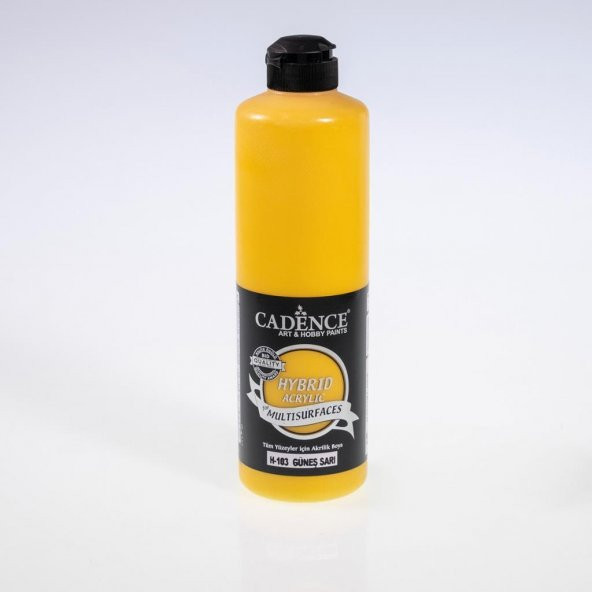 Cadence Hibrit Multisurface Boya H103 Güneş Sarı 500ml ürün görseli 1