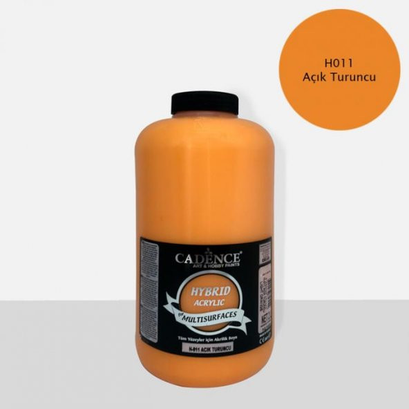 Cadence Hibrit Multisurface Boya 2000ml H-011 Açık Turuncu (3 Kg) ürün görseli 1