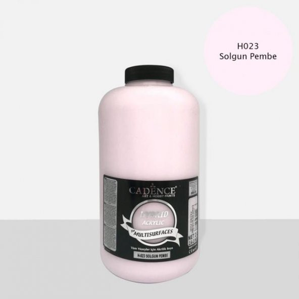 Cadence Hibrit Multisurface Boya 2000ml H-023 Solgun Pembe (3 Kg) ürün görseli 1
