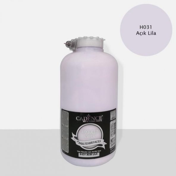 Cadence Hibrit Multisurface Boya 2000ml H-031 Açık Lila (3 Kg) ürün görseli 1