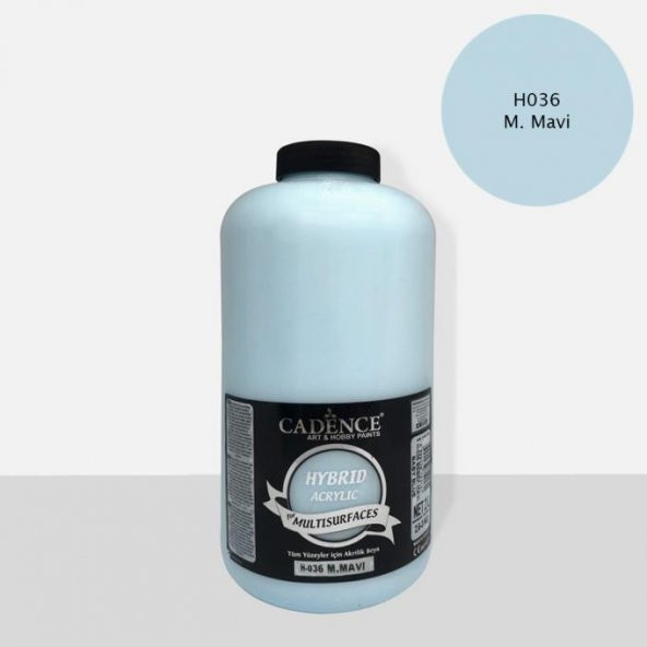 Cadence Hibrit Multisurface Boya 2000ml H-036 M. Mavi (3 Kg) ürün görseli 1