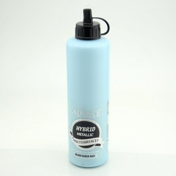 Cadence Hibrit Metalik Multisurface Boya HM809 Bebek Mavi 500ML ürün görseli 1