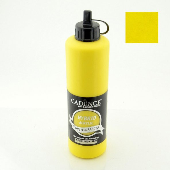 Cadence Hibrit Multisurface Boya H008 Limon Sarı 500ML ürün görseli 1