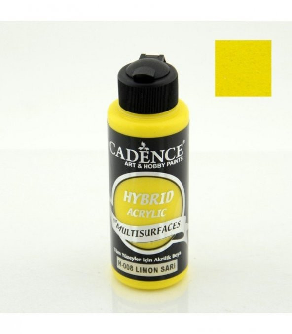 Cadence Hibrit Multisurface Boya H008 Limon Sarı 120ML ürün görseli 1