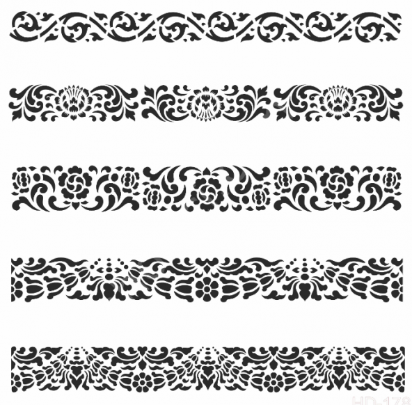 HD178 Cadence Home Dekor Stencil 45x45 ürün görseli 1