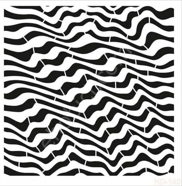 HD140 Cadence Home Dekor Stencil 45x45 ürün görseli 1