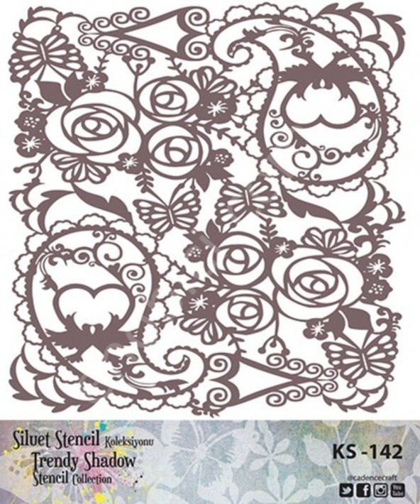 Cadence KS142 Silüet Stencil - Resim 2